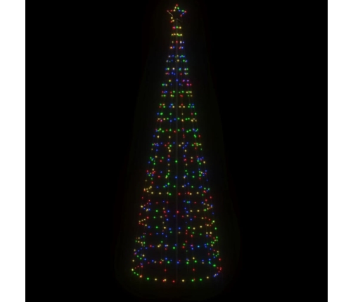 Árbol de Navidad LED con estacas 570 LEDs de colores 300 cm