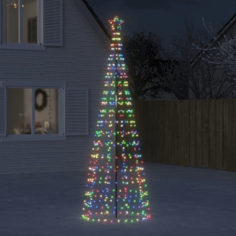 Árbol de Navidad LED con estacas 570 LEDs de colores 300 cm
