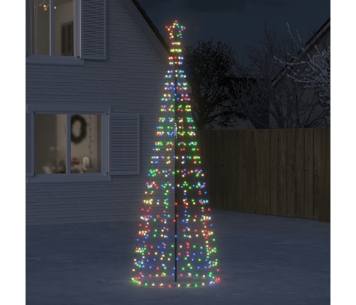 Árbol de Navidad LED con estacas 570 LEDs de colores 300 cm