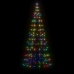 Árbol de Navidad en asta de bandera 200 LED de colores 180 cm