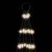 Árbol de Navidad en asta de bandera 1534 LED blanco frío 500 cm