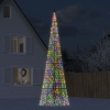 Árbol de Navidad en asta de bandera 1534 LED colores 500 cm