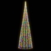 Árbol de Navidad en asta de bandera 3000 LED colores 800 cm