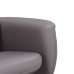 Sillón de masaje reclinable con reposapiés cuero sintético gris