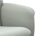 Sillón reclinable con reposapiés terciopelo gris claro