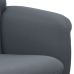 Sillón reclinable con reposapiés terciopelo gris oscuro