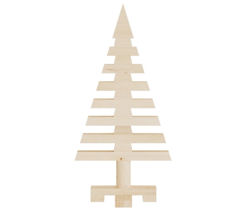 Árboles de Navidad de madera 3 pzas madera maciza pino