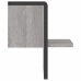 Estante de pared con barra gris Sonoma 20x25x30 cm