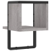 Estante de pared con barra gris Sonoma 20x25x30 cm