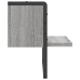 Estante de pared con barra gris Sonoma 30x25x30 cm