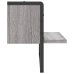 Estante de pared con barra gris Sonoma 40x25x30 cm