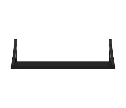 vidaXL Estantes de pared 2 unidades negro 60x15x15,5 cm