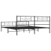 Estructura de cama cabecero y estribo metal negro 183x213cm