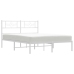 vidaXL Estructura de cama de metal con cabecero blanca 120x190 cm