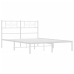 vidaXL Estructura de cama de metal con cabecero blanca 120x190 cm