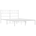 vidaXL Estructura de cama de metal con cabecero blanca 150x200 cm