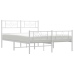 Estructura cama sin colchón con estribo metal blanco 120x190 cm