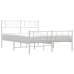 Estructura cama sin colchón con estribo metal blanco 135x190 cm