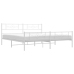 vidaXL Estructura cama metal con cabecero y pie cama blanco 183x213 cm