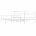 vidaXL Estructura cama metal con cabecero y pie cama blanco 183x213 cm