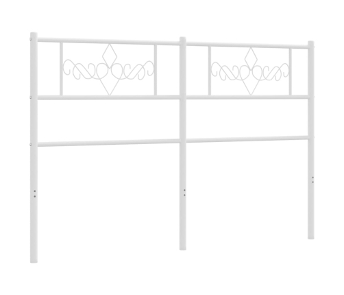 Cabecero de metal blanco 120 cm