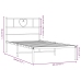 vidaXL Estructura de cama con cabecero metal negro 100x190 cm