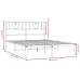 Estructura cama sin colchón con cabecero metal negro 120x200 cm