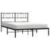 Estructura cama sin colchón con cabecero metal negro 140x190 cm