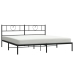 Estructura cama sin colchón con cabecero metal negro 183x213 cm