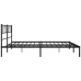 Estructura cama sin colchón con cabecero metal negro 183x213 cm