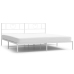 Estructura cama sin colchón con cabecero metal blanco 183x213cm