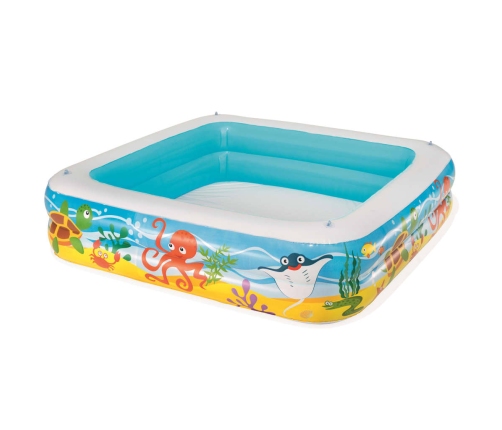 Bestway Piscina para niños con toldo azul 140x140x114 cm