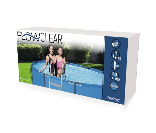 Bestway Escalera de seguridad para piscina 4 peldaños Flowclear 122 cm