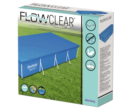 Bestway Cubierta para piscina Flowclear 400x211 cm