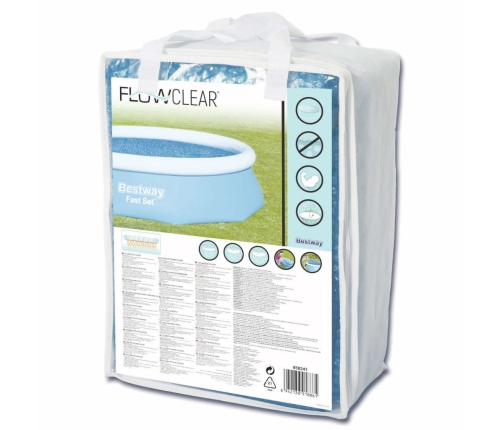 Bestway Cubierta solar para piscina Flowclear 305 cm