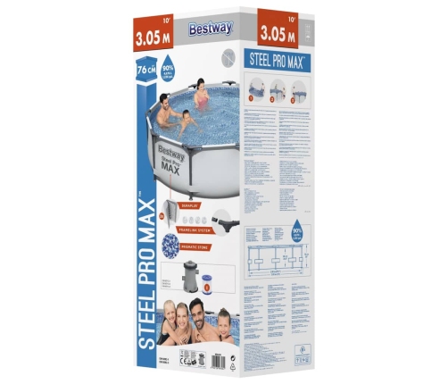 Bestway Set de piscina Steel Pro MAX 305x76 cm