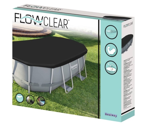 Bestway Cubierta para piscina Flowclear 418x230 cm