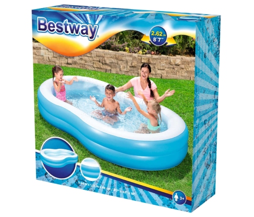 Bestway Piscina familiar Big Lagoon 262x157x46 cm