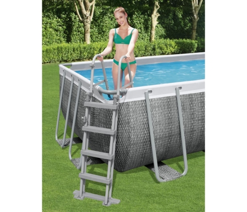 Bestway Escalera de seguridad para piscina 4 peldaños Flowclear 122 cm