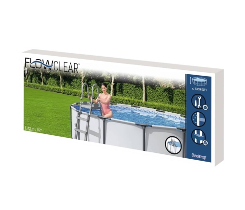 Bestway Escalera de seguridad para piscina 4 peldaños Flowclear 132 cm