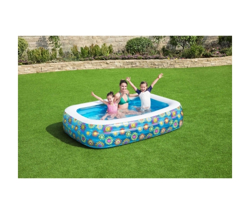 Bestway Piscina hinchable infantil azul 229x152x56 cm