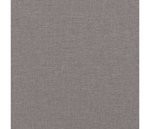 Sofá de 2 plazas con cojines tela gris taupe 140 cm