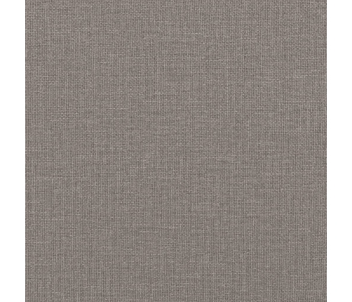 Sofá de 2 plazas con cojines tela gris taupe 140 cm