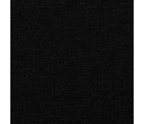 Sofá de 2 plazas con cojines tela negro 140 cm