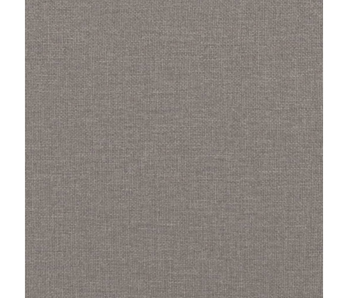 Sofá de 2 plazas con cojines tela gris taupe 140 cm