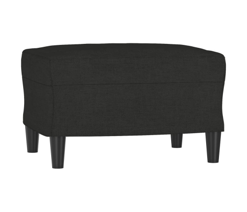 Sillón con taburete tela negro 60 cm