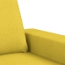 Sillón con taburete tela amarillo claro 60 cm