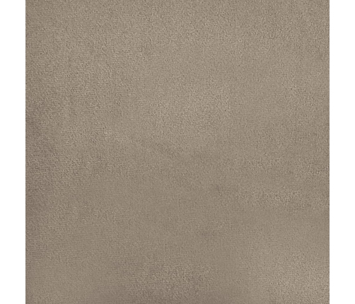 Sofá de 3 plazas y taburete tela microfibra gris taupe 180 cm