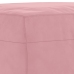Juego de sofás con cojines 3 piezas terciopelo rosa