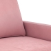 Juego de sofás con cojines 2 piezas terciopelo rosa